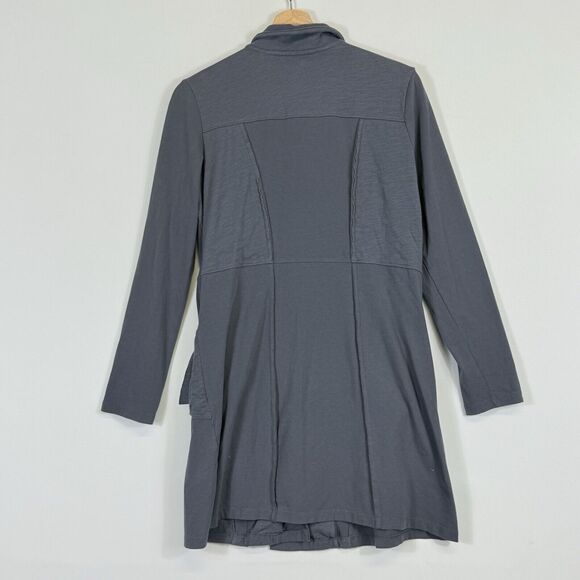Soft Surroundings Sullivan Grey Jersey Lightweight Raw Edge Jacket Women's XS - Picture 5 of 7